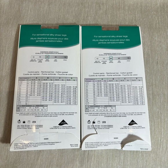 SECRET Sz D Control Panty Set of 2 in Beige - Picture 6 of 6